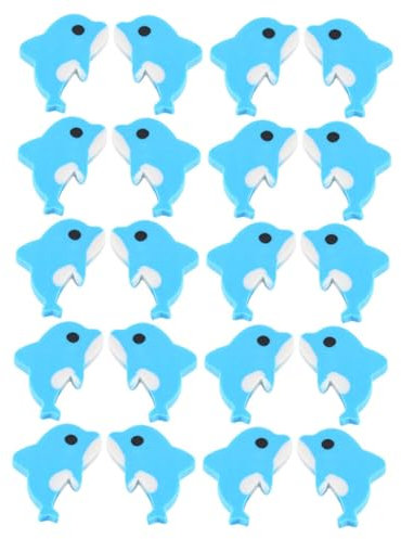 DOITOOL 20pièces Gommes À Effacer Dauphin Kawaii Colorées Pour Garçon Fille Gommes Animales Amusantes Pour École Et Récompenses