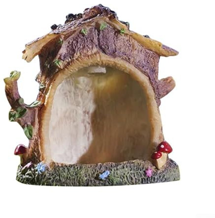 Mini figurine de cabane dans les arbres, décoration lumineuse en résine pour orner n'importe quel petit espace