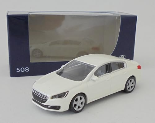 OPO 10 - Auto in Miniatura Compatibile con Peugeot 508 Scala 1:64 3 Pollici 7,5cm Norev - 314812 Bianco