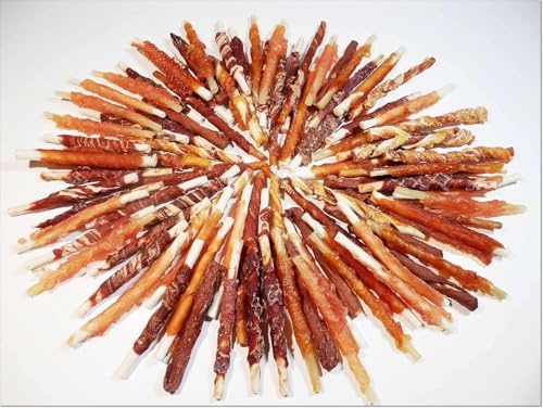 DriedDogTreats Natural Dog Treats Tripe Sticks Mix for Dogs 500g