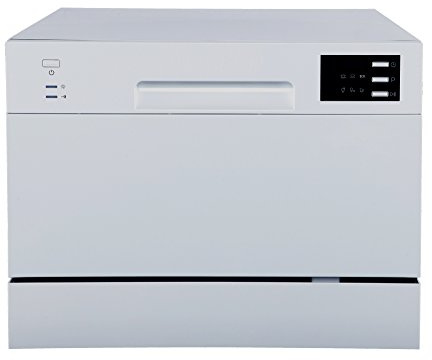 SPT SD-2225DS Countertop Dishwasher with Delay Start & LED, Silver, Silver