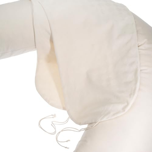 Funda para cojín de lactancia, 100% algodón orgánico (natural) – Funda para cojín de lactancia, lavable a máquina a 60 °C, fabricado en Alemania