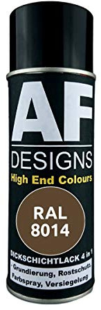 4 IN 1 Ral 8014 Marrón Sepia Dickschichtlack Laca Spray Lata de Aerosol