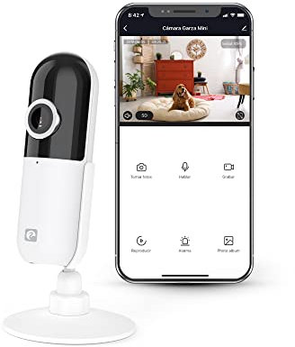 Garza Smart – Smarte WLAN-IP-Kamera für den Innenbereich, 1080p HD-Auflösung, Bewegungssensor, Nachtsicht, Zwei-Wege-Audio, 2,4-GHz-WLAN, Remote-App-Steuerung