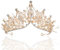 Wohlstand Brautschmuck Kristall Diadem,Kristall Tiara Krone, Hochzeit Tiara Kristall,Strass Prinzessin Tiara Krone Tiara,Pageant Braut Tiara Krone, für Frauen Mädchen Braut Festzug Hochzeit Prom