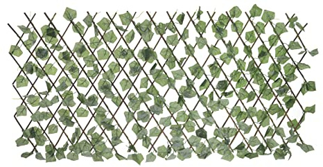 HERSIG - Celosias para Terraza Exterior - Celosia con Hojas Oscuras Decorativas (60x180cm) - Celosia Terraza - Decoracion Jardin Exterior - Celosias Decorativas Resistentes