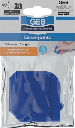 GEB 3283985990901 Lisse Joint de Silicone 3 pièces, Bleu