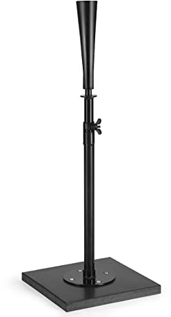 COSTWAY Baseball Tees for Hitting, Adjustable Softball Batting Practice Tee with Stable Base and Rubber Topper, Travel Portable Tee Stand