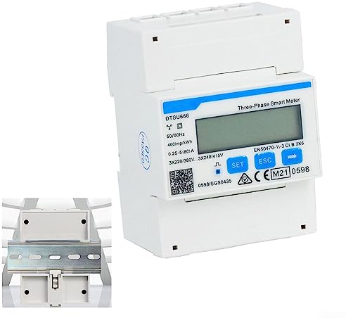 Compteur d'énergie électrique, type de rail de guidage triphasé à quatre fils DTSU666 Compteur d'énergie électrique, compteur d'électricité numérique