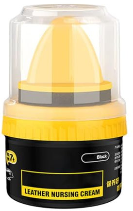 Leather Repair Cream Liquid Shoe Polish, Leather Repair Cream, Care Shoe Polish, Leather Shoe Beauty Cream with sponge (Black)