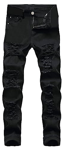 Generico Jeans da Lavoro Uomo Estivi Nero Slim Fit Skinny Pantaloni Snellenti Effetto Sauna Pantaloncini Lavoro Cotone