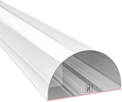 WAKA Premium Schwallschutzleiste Dusche PRO-Z mit der Besten Qualität für die Duschkabine Transparent Acryl Selbstklebend Ideal für die Duschtürdichtung & Duschdichtungen für Duschtüren & Duschlippe