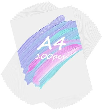 Aramanara 100 Sheets A4 Watercolour Paper, 300 GSM Oil Painting Papers, White Art Watercolour Painting Paper for Drawing, Oil Paints, Sketching