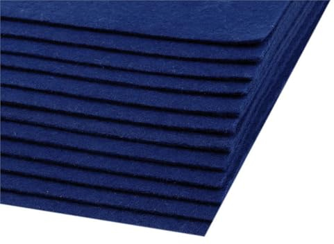 cyclingcolors 2x Fieltro para manualidades costura scrapbooking arte decoración decoupage A4 20x30cm grosor 1,5-2 mm poliéster 300 g/m² - azul berlín