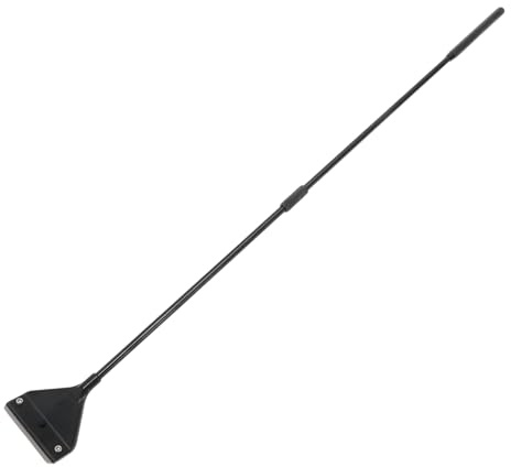 CAPASTEC Raspador de algas para acuarios de cristal, limpiador de peceras con 10 cuchillas, herramienta de limpieza duradera y eficiente para acuarios, resistente al óxido, negro, 1 juego