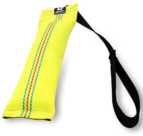 Bull Fit Bungee Boudin À Mordre Jouet pour Chien, 30 cm, 1 Anse, en Tuyaux De Lance À Incendie - Dummy Rouleau d'apprentissage Flottant - Robuste Boudin Mordant Chien