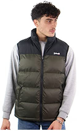 Doudoune sans manches Schott ref 50339 Kaki - M