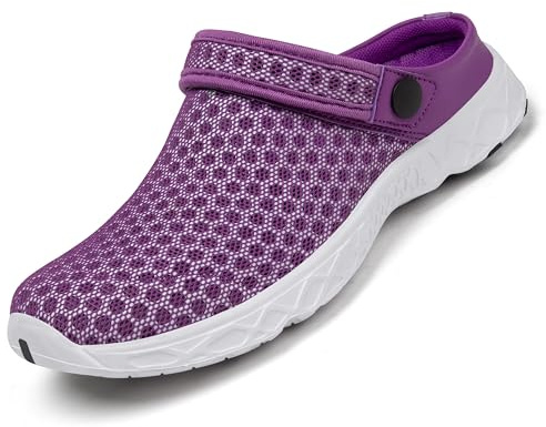 SAGUARO Unisex ventilerande sommartofflor storlek 36–48, Lila, 39 EU