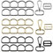 D Ring Karabinerhaken 30Stk Ringe Halbringe Metall 25mm Taschenzubehör Für DIY Handtasche, Geldbörse Hardware Schlüsselband Geldbörse Taschen Gurte Hundehalsbänder Und Nähprojekte