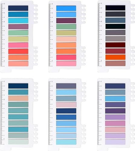 Brencco 1200 Stück Haftstreifen Haftnotizen, Brencco Tabs Index Tabs, Pagemarker Haftmarker, Film Textstreifen Klebemarkierungen Kleine Haftnotizen Tabs