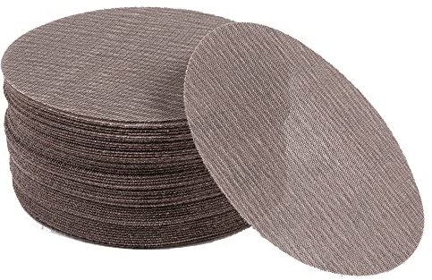 UPWOOD 50PCS 150mm 6 Inch Mesh Sanding Discs 180 Grit Hook&Loop, Dust Free | Anti-Blocking Net Sandpaper Sheets for Car Body, Wood, Metal, Plastic, Paint, Adapts to All 150 mm Sander Grinder Polisher