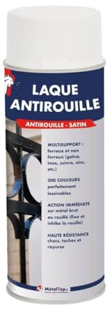 Metaltop - Laque Antirouille - Brun rouge - RAL 8012 - Bombe 400mL