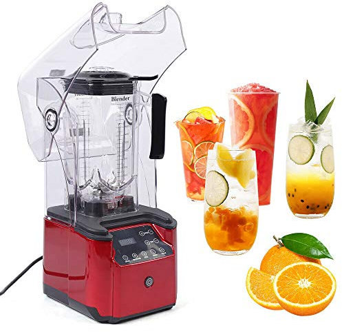 Blender Schalldichter Standmixer Eis Zerkleinerungs Mixer Smoothie Maker Mischer Entsafter Ice Cream Profi Barmixer Schalldichte Hochleistungsmixer Intelligent Make Schallschutz BehäLter