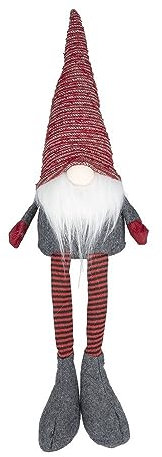 Ideen mit Herz Gnomo con gambe a scivolo, altezza totale 31 cm, larghezza 8,5 cm