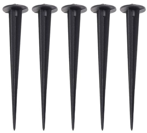 Mipcase 5 Estacas De Tierra De Aluminio para Luz Exterior Jardín Anclaje a Suelo para Lámpara Exterior Y Luces para Jardín Repuesto para Césped Fiestas Y Bodas