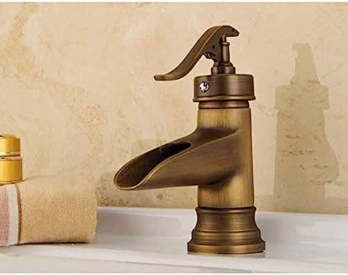 ZSLBGUYIAD Kitchen Taps Brass One-Hand Faucet Kitchen Washbasin Mixer Tap Antique Washbasin Basin Mixer Washbasin Taps