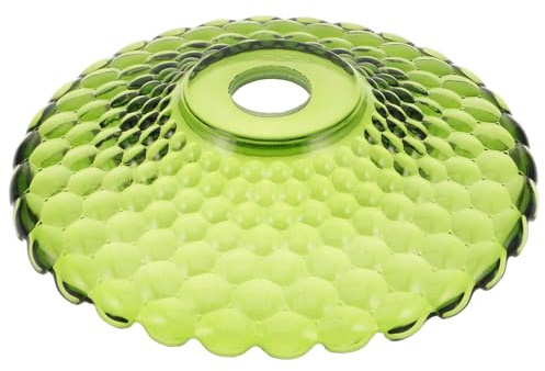 Healeved Pantalla Mantenimiento Sencillo de Vidrio Verde de Lámpara Vintage y Diseño Elegante para Lámpara de Pie y Colgante para Dormitorio