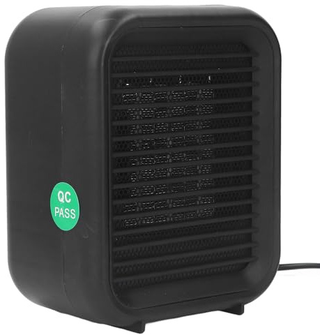 Riscaldatore portatile, termoventilatore regolabile a 2 livelli per piccoli spazi con design a riscaldamento rapido Riscaldatore da scrivania silenzioso per l'utilizzo della