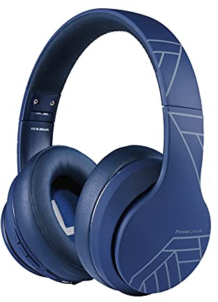 PowerLocus Auriculares Inalámbricos Diadema, Cascos Bluetooth con Micrófono Incorporado, Hi-Fi Sonido Estéreo Super Bass Audifonos Cerrados Inalámbrico y con Cable para iPhone/Samsung/Móviles/iPad/PC
