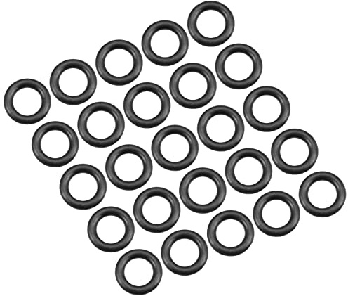 QUARKZMAN Nitrile Gomma O-Ring 12mm x 7mm x 2,5mm Guarnizioni di Tenuta Anelli Rubinetti Rotondo Guarnizione Rondella per Rubinetto Idraulica Riparazione Sigillatura Connessione, 50 Pezzi