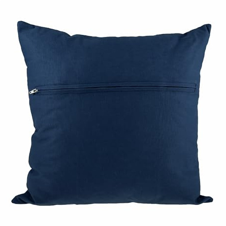 Thea Gouverneur Kissenrücken-Set - Für Kreationen mit Kreuzstich - Stickerei - Mit Reißverschluss - Für Erwachsene - Blau - 40x40 cm - 23.5902