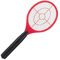Relaxdays, rot elektrische Fliegenklatsche, ohne chemische Stoffe, gegen Fliegen, Mücken & Moskitos, Fly Swatter, HxBxT: 47x17,5x3cm