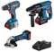 Bosch DGA90127 3-teiliges Werkzeugset für Bohrmaschine GSR 18V-28 + Schleifmaschine GWS 18 125 V-LI + Perfo GBH 18V-20 BOSCH-0615990M0S