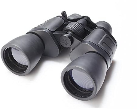 EUROtops Zoom Fernglas „Entdecker“ 24x50 - blau vergütete Objektive, für Vogelbeobachtung, Reisen, Wandern, Jagd - mit Stativgewinde, Faltbare Gummimuscheln für Brillenträger, bis 1000 m