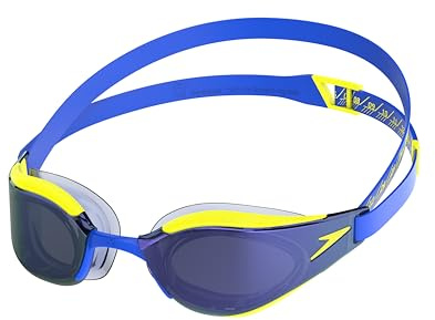 Speedo Fastskin Hyper Elite Mirror Occhialini per Unisex Adulto, Deep Royal, Cobalt, Iris Mirror, One Size