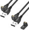 aceyoon 1M Ladekabel für Garmin Fenix 7 6 5 4 3, 2 Stück Winkel Ladekabel Ladegerät für Garmin ForeAthlete 245 745 935 945, Approach S10 S12 S60 S62