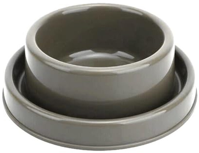 GRPET Gamelle Anti-Fourmi pour Chats et Chiens, Bol pour Animaux, Marron M | Antifourmi Gamelle pour Chien, 630ML, Bol en Plastique Sans fourmis, Résistantes aux fourmis pour l'alimentation en extérieur