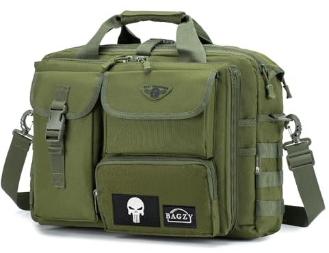 BAGZY Taktische Umhängetasche Herren Umhängetasche Militär Laptoptasche Herren Oxford Taktische 17.3Zoll Aktentasche Große Schultasche Herren für Camping/Reisen/Arbeit