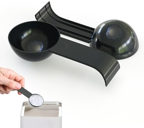 Messlöffel, Dosierlöffel, Dosierhilfe für Waschpulver und Spülmaschinenpulver, 2er Set, made in Germany, Lebensmittelgeeignet, hochwertiger Kunststoff