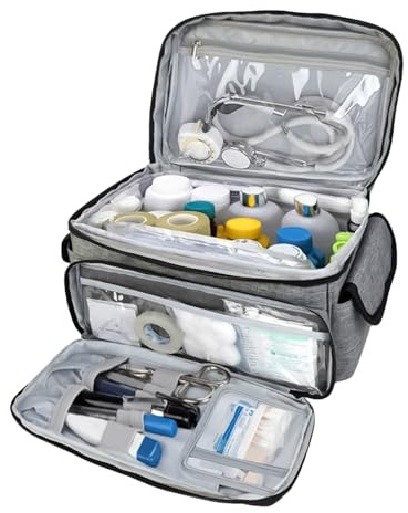 Breastfeeding Bags, Nursing Clinic | Travel Pharmacy, Home Health Empty, Portable Pill Bottle Storage in Screws
