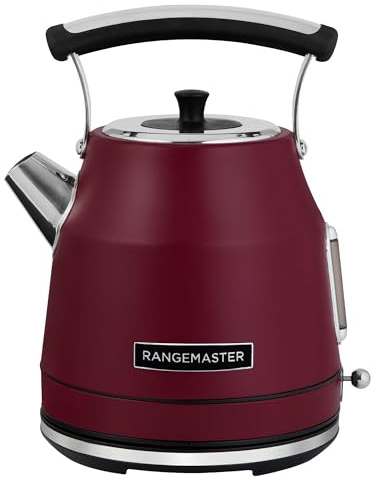 Rangemaster Classic Kettle with Quiet Boil Technology, 1.7L Capacity and 3kW of Power in Bordeaux, RMCLDK301BU
