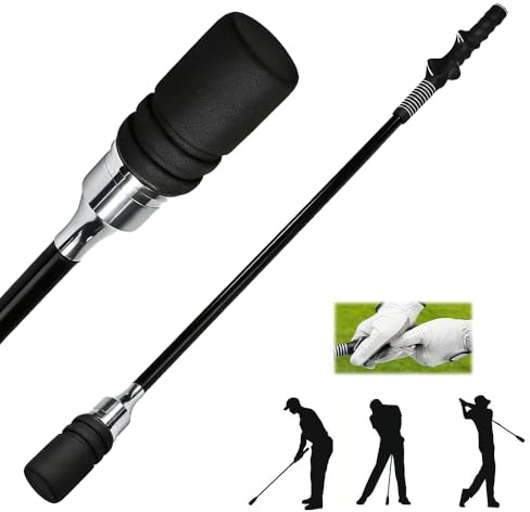 WDKXCN Golf Swing Training Aid, Speed Sticks Golf with Click Sound for Posture Correction, Golfs Training Aids for Speed, Balance, Flexibility, Strength, Alignment Sticks Indoor Outdoor Practice