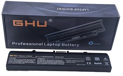 GHU Premium Battery 58Wh Compatible with Dell Inspiring 1545 Module Type X284G RN873 GW240 1525 Recharges Over 500 Times