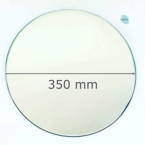 Glas Revolution Runder Spiegel 3 mm - Tischdeko| Spiegelplatte | Kreisspiegel - alle Maße lieferbar - 35 cm Ø - (102,46 EUR/qm)