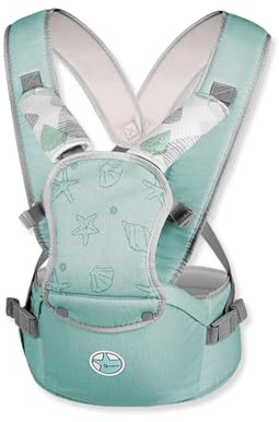 SONARIN Ergonómico Multifuncional Portabebé Asiento de Cadera,Mochila Portabebés con Asiento de Cadera Portador de Bebé Portabebés Cómodo para Recién Nacidos 3-36 Meses(Verde)