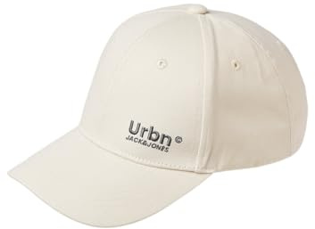 JACK & JONES Jacurbn Noos Casquette de Baseball pour Homme, Beige Clair, Taille Unique
